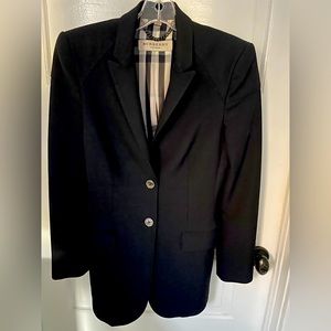 Burberry black blazer with elbow patches size US 6